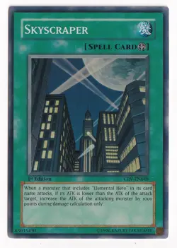 YUGIOH SKYSCRAPER CRV-EN048 1st Edition NM - Image 1