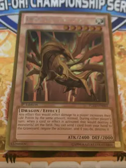 Yugioh Prime Material Dragon PGLD-EN065 1ST EDITION NM - Image 1