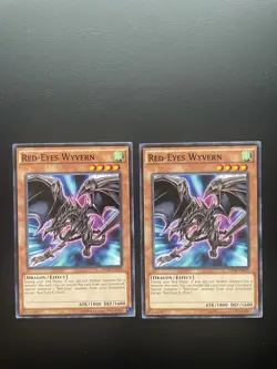 Yugioh Red-Eyes Wyvern AP08-EN019 Common Unlimited Edition LP/MP X2 - Image 1