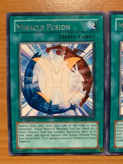 yugioh 3X Miracle Fusion CRV-EN039 North America English 1st Ed Rare Near Mint - Image 2