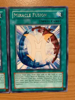 yugioh 3X Miracle Fusion CRV-EN039 North America English 1st Ed Rare Near Mint - Image 4