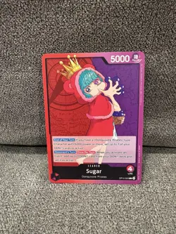 Sugar (003) OP10-003 One Piece Royal Blood Leader Pink/Purple NM - Image 1