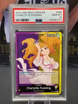 2024 One Piece English OP08-058 Charlotte Pudding PSA 10 GEM MINT - Image 1