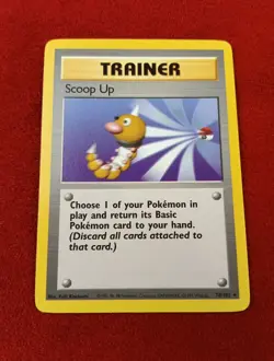 1 Scoop Up, 78/102 Unlimited Base Set Rare (1999) Pokemon TCG LP Lightly Played - Image 1