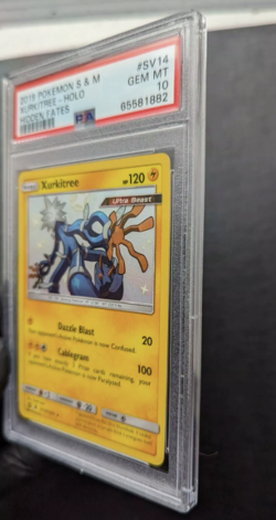 PSA 10 💎 GEM MINT 2019 POKEMON S&M XURKITREE SV14/SV94 HOLO RARE SHINY FATES - Image 4