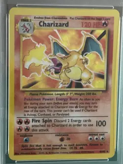 1999 Pokemon Charizard #4 PSA 6 RegradeUU NO RESERVE! - Image 4