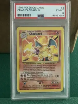 1999 Pokemon Charizard #4 PSA 6 RegradeUU NO RESERVE! - Image 5
