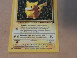 Pokemon TCG Pikachu Wizards Black Star Promos 1 Regular Promo (NON-GRADED) - Image 5