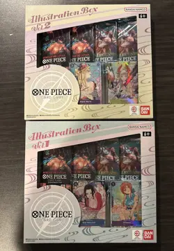 One Piece Card Game Illustration Box Vol.1 & Vol.2 Promo Box Bundle - Image 1