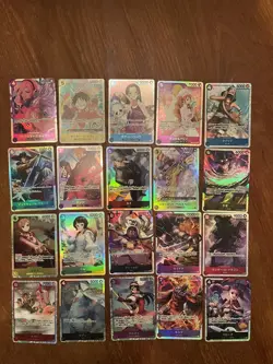 One Piece Japanese SR Card Lot - Image 1