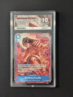 One Piece Monkey D Luffy OP02 062 Grade Ace 10 Perfect Subgrades PSA BGS - Image 1