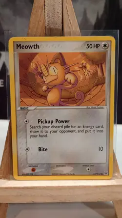 MEOWTH 77/113 - COMMON - NON-HOLO - Delta Species - 2005 POKMEON CARD - NM - Image 1