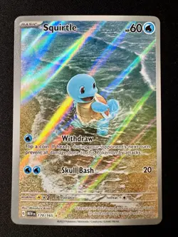 Pokemon Squirtle Holo Card TCG SV Scarlet & Violet 151 Series 170/165 - Image 1