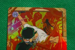 One Piece Hyper Battle Card Game Carddass ZORO HOLO C401 - Image 2