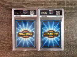 🌐 Digimon Digi-Battle Card Game Graded PSA 9 Agumon and PSA 9 Gabumon by Bandai - Image 4