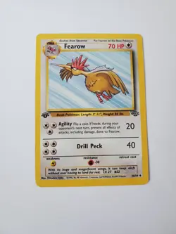 Fearow 36/64 1st Edition Jungle Set Pokemon Card WOTC Vintage Uncommon - Mp - Image 1