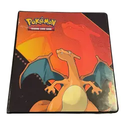 Pokemon Binder Filled w/ 116 Trading Card Sleeves 9 Pocket Ultra Pro Collector - Image 1