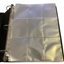 Pokemon Binder Filled w/ 116 Trading Card Sleeves 9 Pocket Ultra Pro Collector - Image 2