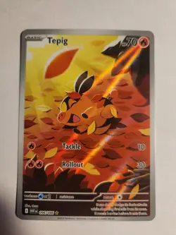 Tepig 096/086 Pokemon TCG Sv: White Flare Holo Near Mint Card - Image 1