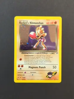 Pokemon TCG Rockets Hitmonchan Holo Card 11/132 Gym Heroes - Image 1