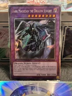 Dark Magician the Dragon Knight Platinum Secret Rare Card NM Near RA03-EN268 - Image 1