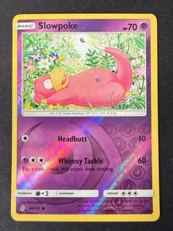 SLOWPOKE 48/145 GRI GUARDIANS RISING REVERSE HOLO POKEMON CARD TCG LP 2017 - Image 2