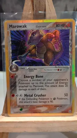 Marowak Ex 10/113 Reverse Holo Delta Species Pokemon Card - Image 1