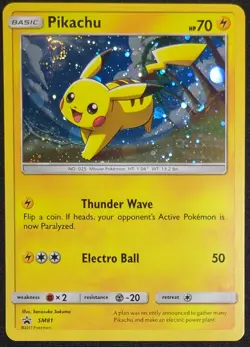 Pikachu SM81 Sun & Moon Promo Pokemon Card - Image 1