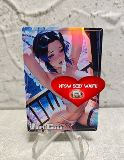 shinobu Trading Card Waifu Goddess Story Anime Girl holo Karte Manga Full Art - Image 1
