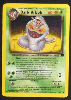 Dark Arbok 19/82 Team Rocket Pokemon Card - Image 1