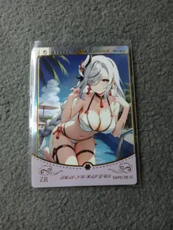Shenhe Genshin ZR01 charm of the Goddess Goddess Story WAIFU anime card - Image 1