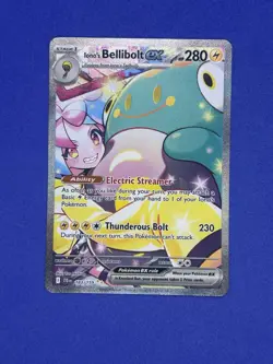 Pokemon TCG Iono's Bellibolt EX Journey Together Ultra Rare Holo Card 183/159 - Image 1