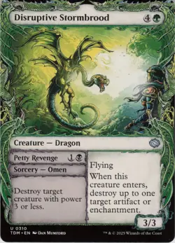 Disruptive Stormbrood (Showcase) U Tarkir: Dragonstorm 310 NM Normal MTG - Image 1