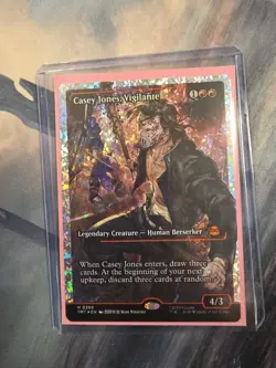 Casey Jones, Vigilante - Showcase Fracture Foil - 0296 - NM - TMNT - Ships Now! - Image 1