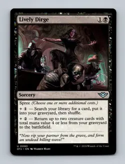 Lively Dirge Outlaws of Thunder Junction Non-Foil MTG NM - Image 1