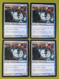 Minister of Impediments x4 Dissension 4x Playset Magic the Gathering MTG - Image 1