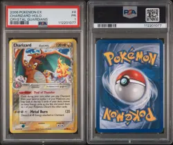 2006 POKEMON EX CRYSTAL GUARDIANS #4 CHARIZARD-HOLO PSA 1 - Image 3