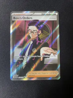 Boss’s Orders 256/217 Ultra Rare Full Art Pokemon TCG Ascended Heroes NM - Image 1