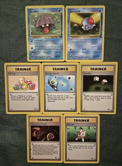 Pokemon VTG WOTC LOT of 150+ BS, BS 2, Gym, Rocket, Fossil etc. (no holos) LP - Image 5