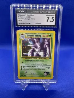 CGC 7.5 Giovanni's Nidoking 2000 Gym Challenge 7/132 Holo Pokemon Card - Image 1