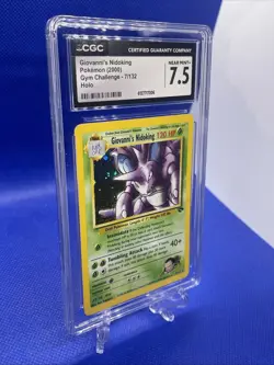 CGC 7.5 Giovanni's Nidoking 2000 Gym Challenge 7/132 Holo Pokemon Card - Image 2