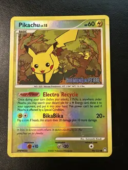 Pikachu [HP] 94/123 - Diamond & Pearl - Reverse Holo Stamp- Pokemon TCG - Image 1