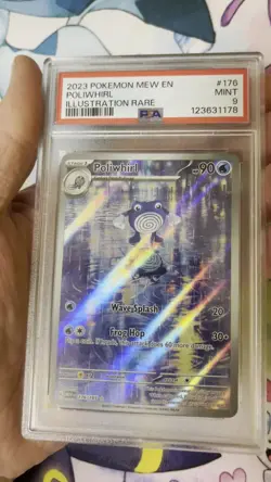 Pokemon Scarlet & Violet 151 Poliwhirl 176/165 Illustration Rare IR PSA 9 - Image 2