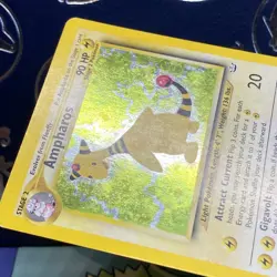 Pokemon 2001 Ampharos 01/64 Neo Revelation Holo MP - Image 5