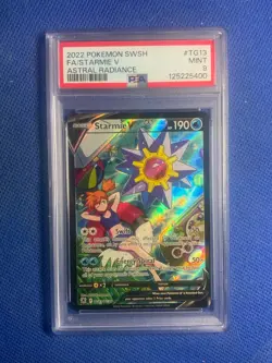 2022 POKEMON SWSH #TG13 FULL ART STARMIE V MINT PSA 9 ASTRAL RADIANCE - Image 1