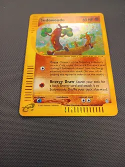 Pokemon Sudowoodo H24/H32 Aquapolis Holo Rare w/ Swirl - Image 2