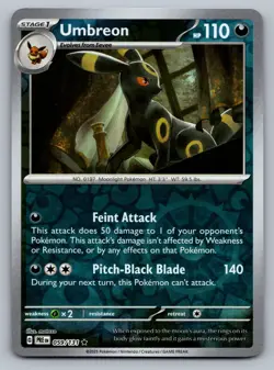 Pokemon TCG SV: Prismatic Evolutions Umbreon 059/131 Reverse Holo - Image 1