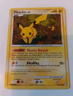 Pikachu 94/123 2007 Pokemon TCG Mysterious Treasures Regular Non Holo MP - Image 1