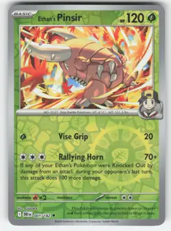 Ethan's Pinsir Reverse Holo Uncommon SV10: Destined Rivals 001/182 Pokemon - Image 1