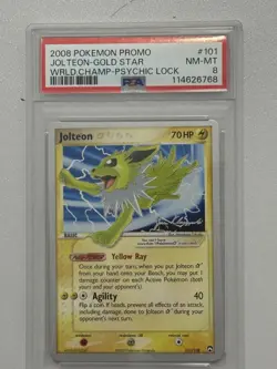 Pokemon Jolteon TCG Gold Star 101/108 World Championships 2008 - Image 4